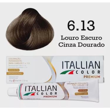 Imagem de Coloração 6.13 Louro Escuro Cinza Dourado Itallian Color