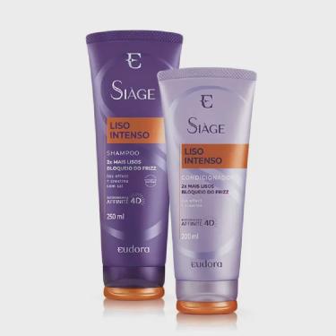 Imagem de Kit eudora siàge liso intenso shampoo 250ML + condicionador 125ML