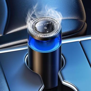 Imagem de Purificadores de ar de carro inteligentes, fragrância de luz ambiente e névoa, difusor de ambientador de carro liga/desliga automático, intensidade ajustável, refil de aromas premium, dura 1000 vezes