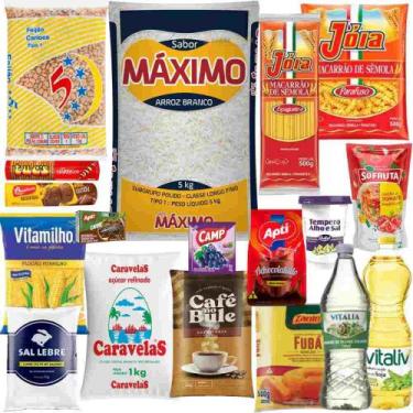 Imagem de Cesta Básica de Alimentos Completa Arroz 5Kg  - AcasaCenter