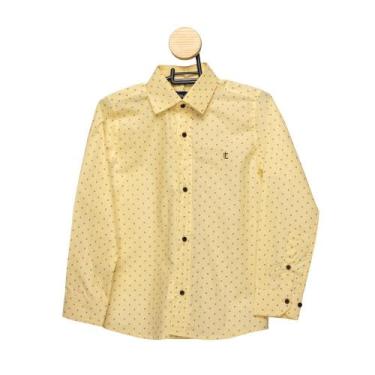 Imagem de Camisa Social Teodoro ML Infantil Algodão Estampada Casual - Teodoro C