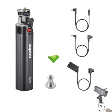 Imagem de GODOX BG02 DT-WB29 Cabo de bateria fictício, bateria de 6600 mAh e 95,04 Wh, cabeça inclinável de 160°, furo roscado de 1/4" para AD200, AD200Pro, AD200Pro II e AD300 Pro