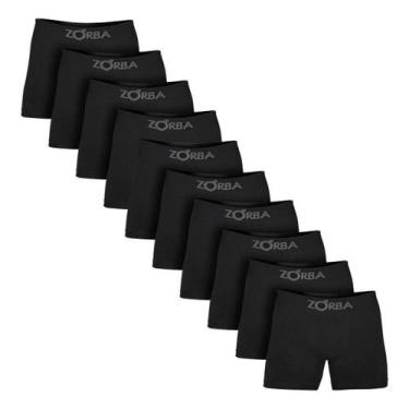 Imagem de Kit 10 Cuecas Boxer Masculino Algodão Sem Costura Box Confortável Zorb