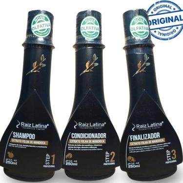 Imagem de Kit Shampoo Condicionador Finalizador Mandioca Raiz Latina