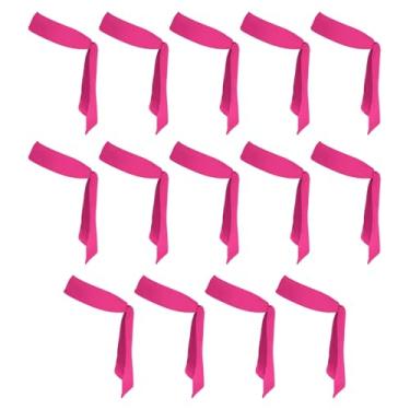 Imagem de PATIKIL Tiaras de cabeça, 14 peças, faixa de cabeça de karatê Ninja ajustável, esportiva, com absorção de suor, para treino para homens e mulheres, corrida, tênis, ioga, rosa