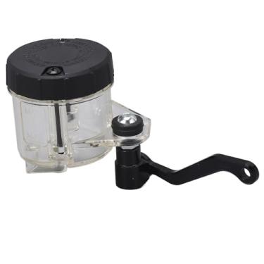 Imagem de Copo de óleo Bomba de Freio Dianteiro Motocicleta, Tanque Reservatório de Fluido do Cilindro Embreagem Com Suporte Dobrado, Tubulação de 10 Cm, Tanque Resistente Ao