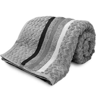 Imagem de Toalha de Banho Fio Penteado Corttex 450g/m  Trento, CINZA