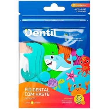 Imagem de Dentil Fio Dental Kids Com Haste 20 Unidades