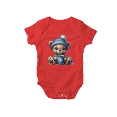 Imagem de Body Criança Com Designer Urso Pelúcia Com Touca Coffe - Lobo Sete, Ve