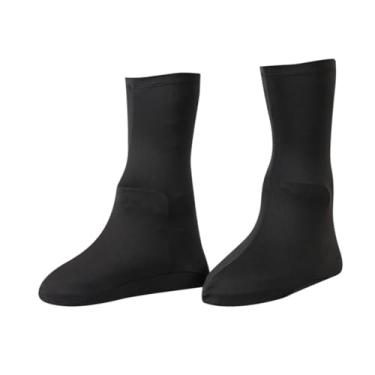 Imagem de Aymzbd Sapatos cobrem as botas cobre o protetor de sapatos reutilizáveis ​​à prova de chuva para acampamento de jardim de esportes ao ar livre de bicicleta, Preto, Adultos