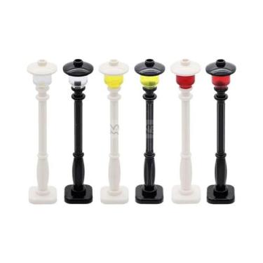 Imagem de Blocos de Montar Cidade - Sinal de Rua, Lâmpada, Barreira e Limite de 