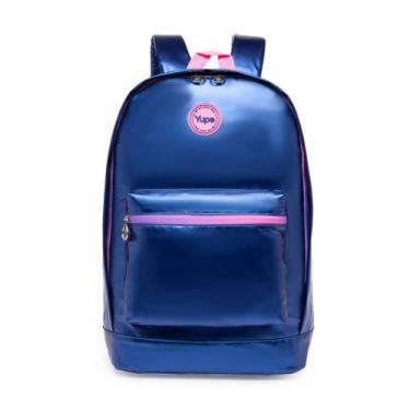 Imagem de Mochila Infantil Feminina Reforçada Casual Escolar - Yupe, U, AZUL MET