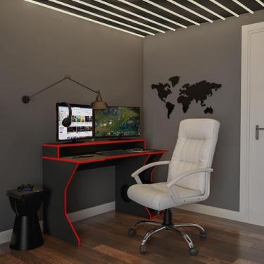 Imagem de Cadeira de Escritório Presidente Giratória Bedroom Plus Branca - Mobly