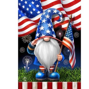 Imagem de Briarwood Lane Bandeira de jardim de gnomo saudação