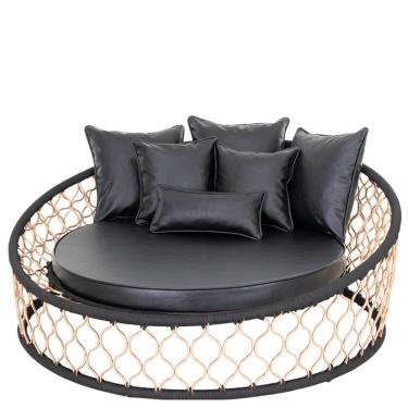 Imagem de Chaise 6 Almofadas Em Alumínio Assento Estofado Área Externa