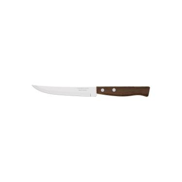 Imagem de Faca Para Churrasco Tradicional Com Lâmina Em Aço Inox E Cabo Em Madeira Natural 5"