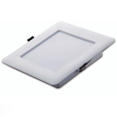 Imagem de Plafon Led Tramontina Quadrado De Embutir Slim 480 Lm 6 W Bivolt 3000 K Luz Amarela Tramontina