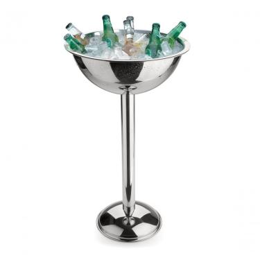 Imagem de Champanheira Com Pedestal De Aço Inox Balde De Gelo 12,2 Litros Chapagneira De Chão Festa Evento