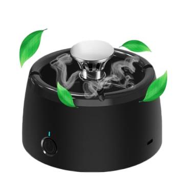 Imagem de Cinzeiro sem fumaça multifuncional para remoção de fumaça 2 em 1, purificador de ar, cinzeiro portátil, cinzeiro sem fumaça, área de trabalho externa, recarregável, elétrico para escritório em casa