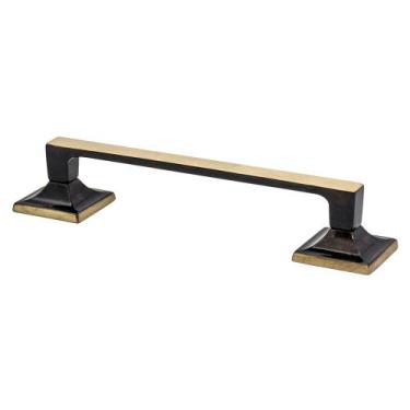 Imagem de Puxador Alasca Ouro Velho Escovado Conjunto Linha Tradition Torralba