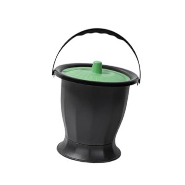 Imagem de FashionCha Penico, Balde com Tampa para Cuspideira, Balde para Mictório, Mictório Portátil para Banheiro, Mictório Noturno para Uso em Casa de Idosos, Verde
