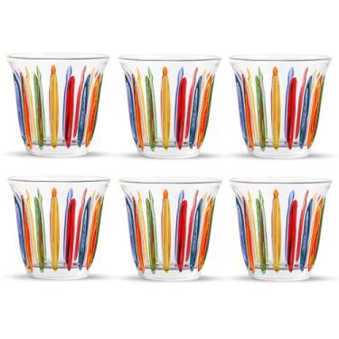 Imagem de MHW-3BOMBER Copos De Café Com 6 Unidades, 8,1 Oz, Coloridos E Pintados Para Expresso, Uísque, Vodca, Destilados Licores G5035C*6