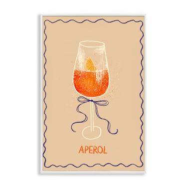 Imagem de Stupell Industries Aperol com fita branca emoldurada Giclée Art Design por Florentina Dolci, 40 x 61 cm