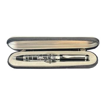 Imagem de Design Gifts Caneta esferográfica executiva com mapa do mundo em caixa com zíper