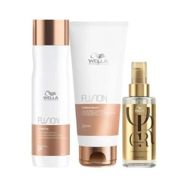Imagem de Wella Fusion Sh 250ml + Cond 200ml + Oleo 100ml - Wella profissional
