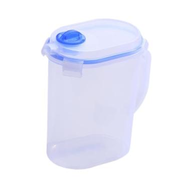 Imagem de Fenteer Jarro de de jarro aquático com chaleira fria de recipiente de bebida à prova de vazamento para cozinhas de refrigerador de restaurante leite de, S