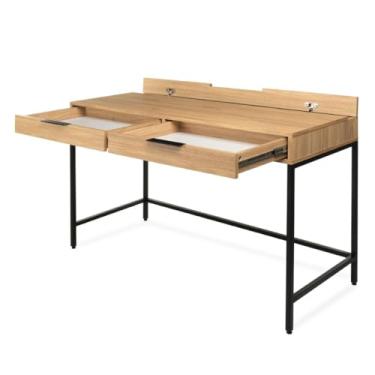 Imagem de Escrivaninha Square 2 Gavetas 120 cm x 48 cm Tauari - Preto