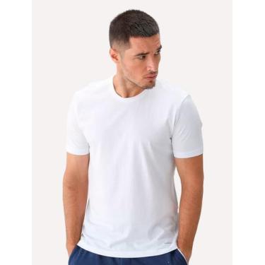 Imagem de Camisetas Calvin Klein Underwear Masculinas C-Neck Branca Pack 2UN, M/