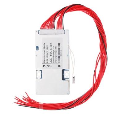 Imagem de Bisida Placa De Proteção Íons Lítio Bms 72V 20S Com Fio Equilíbrio E Ntc, Porta Comum, Múltipla, Sistema Gerenciamento Bateria Para Armazenamento Energia Solar, Pacote (20S 50A)