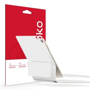 Imagem de skoko Conjunto completo 3 em 1 pele branca fosca e película fosca transparente para iPad Air 33.0 cm M3 2025 Magic Keyboard Top/Bottom/Palm Rest & Around/Hinge Set