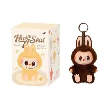 Imagem de Kawaii Labubu Monster Blind Box PVC Macaron Pingente Boneca Chaveiro P