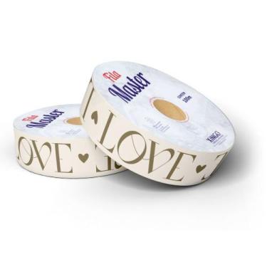 Imagem de Fita Master Decorada New Love Marfim 32mm x 100m, Xingó. - Xingó Embal