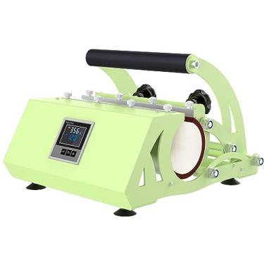 Imagem de CIADAZ Máquina de prensa térmica de copo para copos de 30oz/11oz/25oz/16oz Suporte 2,6-3,4 polegadas de diâmetro e temperatura ajustável 0-400 ℉ Temporizador 0-999s Impressão por sublimação para DIY H