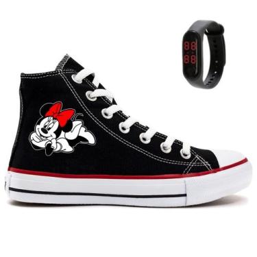 Imagem de Tênis Star Minnie Masculino E Feminino Relógio Moda Casual - Milene St