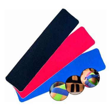 Imagem de Kit 3 Bandagem Fita Kinesiológica 25x5cm Esportiva K6.0 D3