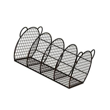 Imagem de WeiLaiKeQi Suporte para livros Suporte para livros Organizador de classificação de documentos Rack Organizador de mesa para bibliotecas Estante para estudo Sala, Preto