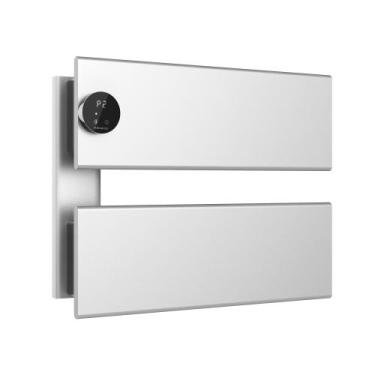 Imagem de Aquecedor de toalhas elétrico K&KALONZO de parede prateado K2-L-S