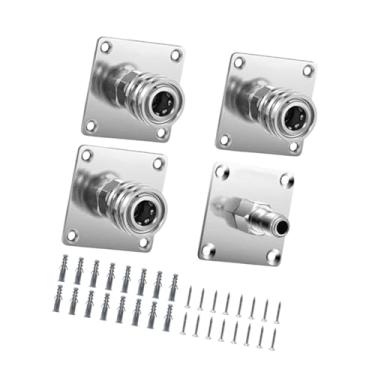 Imagem de IEUDNS Suporte de armazenamento para máquina de limpeza com 4 peças, bico de espuma automático de conexão rápida de 1/4", lavadora de alta pressão leve