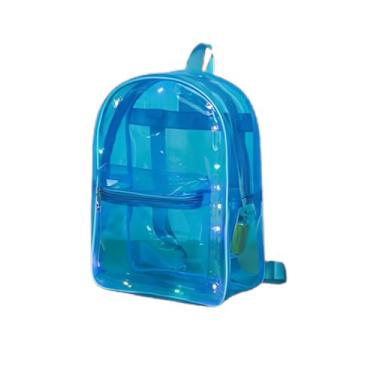 Imagem de Mochila Transparente com LED – Resistente, Estilosa e Iluminada | 4 Cores Vibrantes | First Brasil