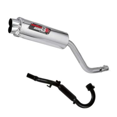 Imagem de Escape Ponteira Eight Pro Tork + Curva Bros 160 Xre 190, CROMADO