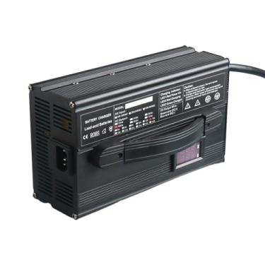 Imagem de Lzyjckh Carregador de Bateria de 900 W Carregadores de Bateria de Chumbo-Ácido 12 V/24 V/36 V/48 V/60 V/72 V Para Empilhadeiras, Lavadoras de Roupas, Carrinhos de Golfe,60v 12a black,A3 120A