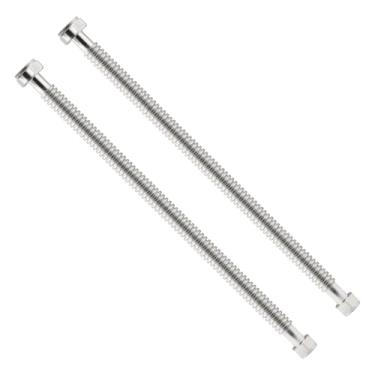 Imagem de Watflow Conector de aquecedor de água corrugado de aço inoxidável de 61 cm flexível para encaixe de tubos de água de ferro fêmea, 3/10.2 cm FIP x 2.5 cm FIP, 61.0 cm de comprimento (2 pacotes)