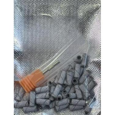 Imagem de Fresas para Unhas Kit 50 Refils +Broca Lixa Bits Mandril Motor EléTrica 50und-Mini(#80(50 REFIL)+1 BROCA)