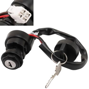 Imagem de Interruptor de chave de ignição YINNCKE 5ND-82510-00-00 compatível com Yamaha Grizzly 400 450 YFM400 YFM450 Kodiak 400 450 2WD 4WD Wolverine 450 YFZ450 5ND-82510-01-00 5TG-82510 -00-00 5TG-82510-01-00