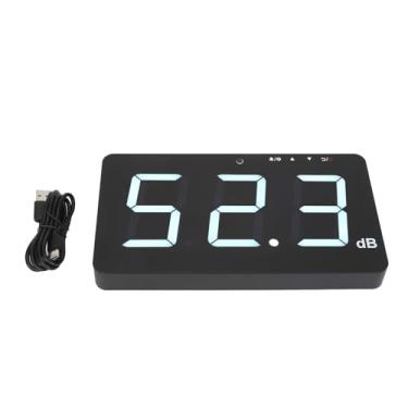 Imagem de Medidor de nível de som Decibel Decibel Medidor de parede Testador de ruído com alarme de 9,6 polegas LCD Display Luz de fundo grande de tela para o escritório fábrica Home Abs