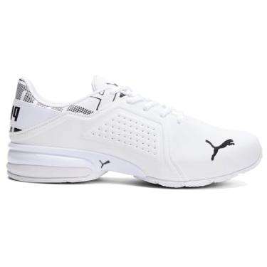 Imagem de PUMA Men's Viz Runner Cross-Trainer (14, Puma/White-puma/Black, Numeric_14)